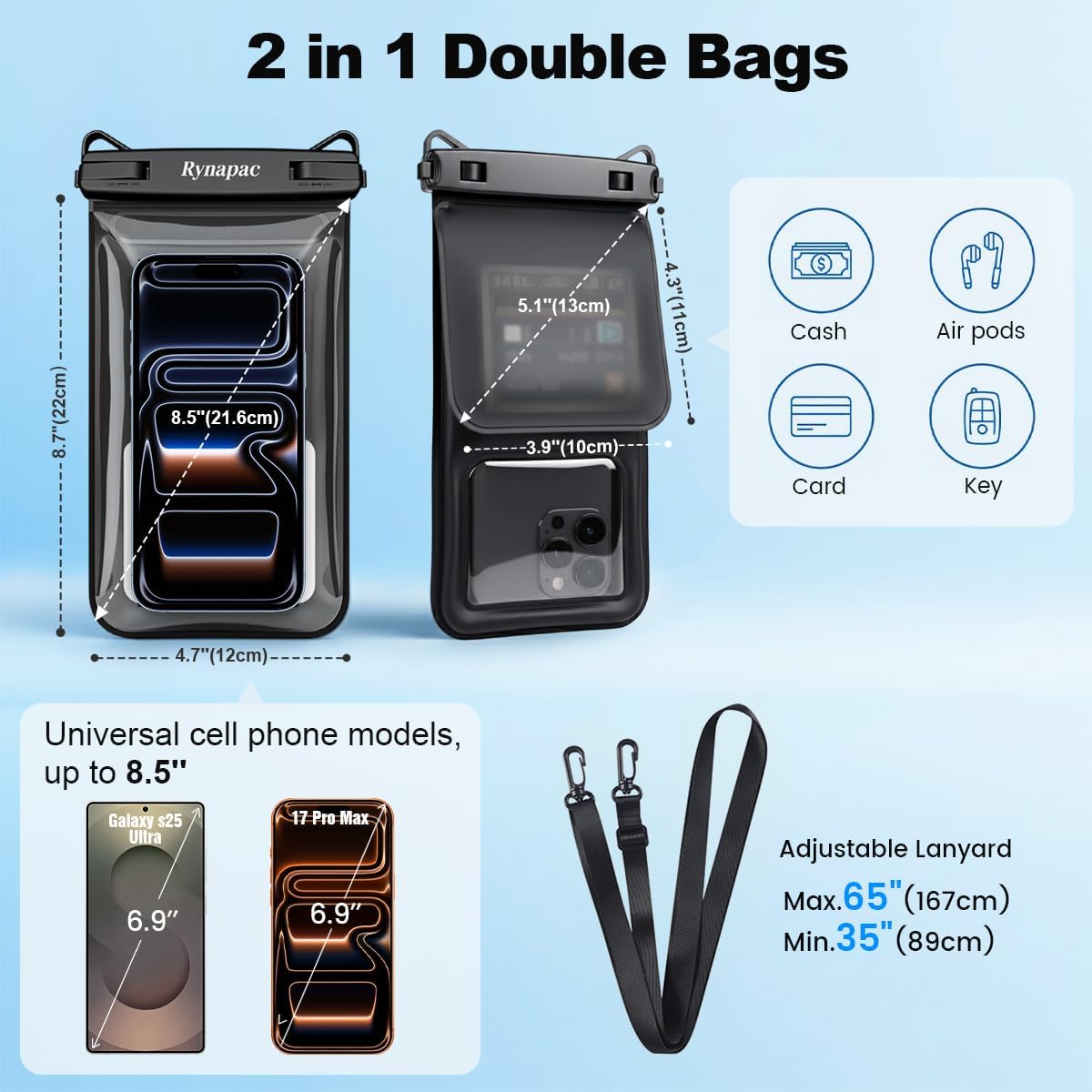 Detalle de Rynapac Waterproof Phone Pouch, PVC