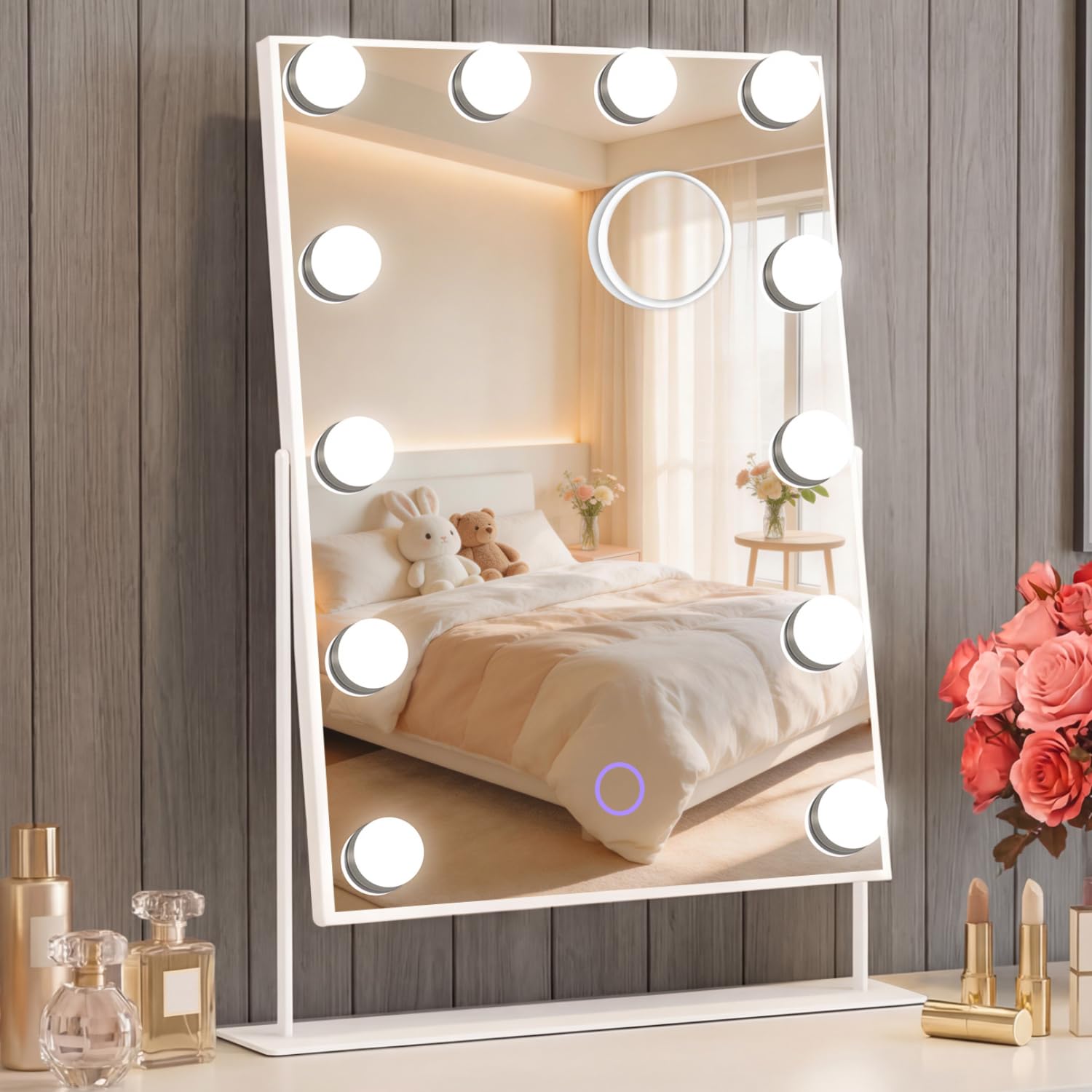 Thumbnail 6 de Amifiy Lighted Vanity Mirror, 15 LED Bulbs