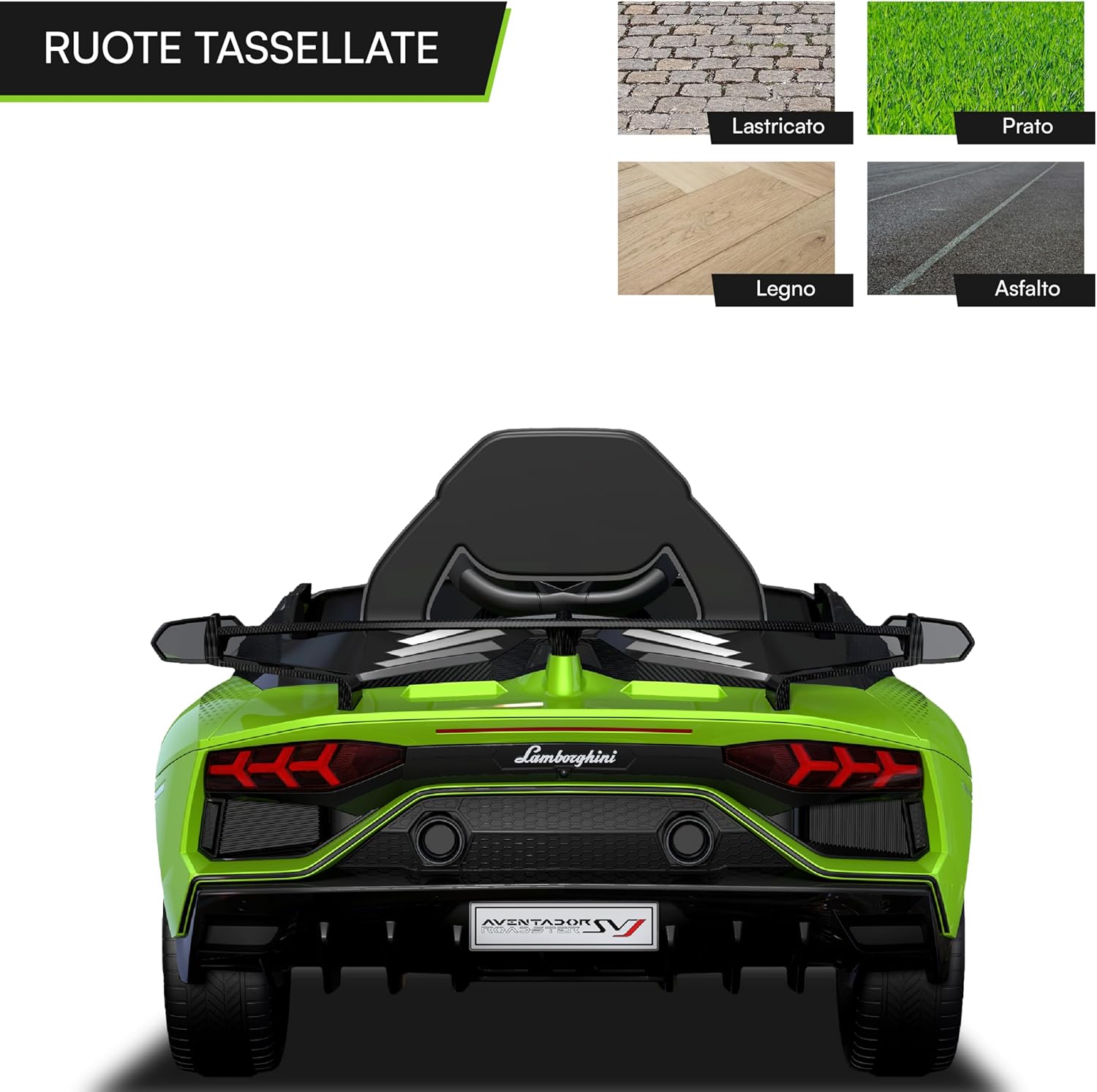 Thumbnail 6 de Baroni Toys Lamborghini Baby Car elettrica 6V per bambini 1–4 anni