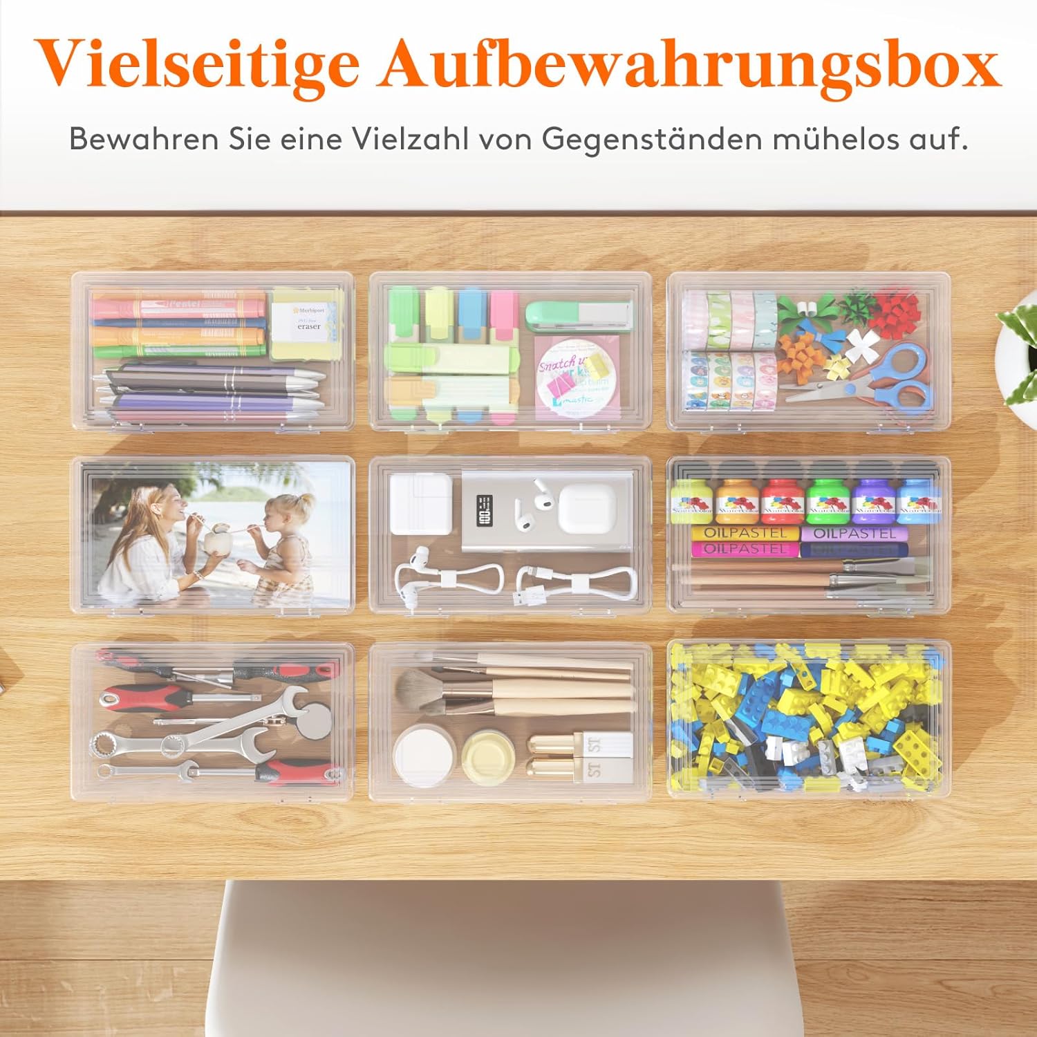 Thumbnail 3 de Lifewit Stiftebox 1L Snap-Deckel