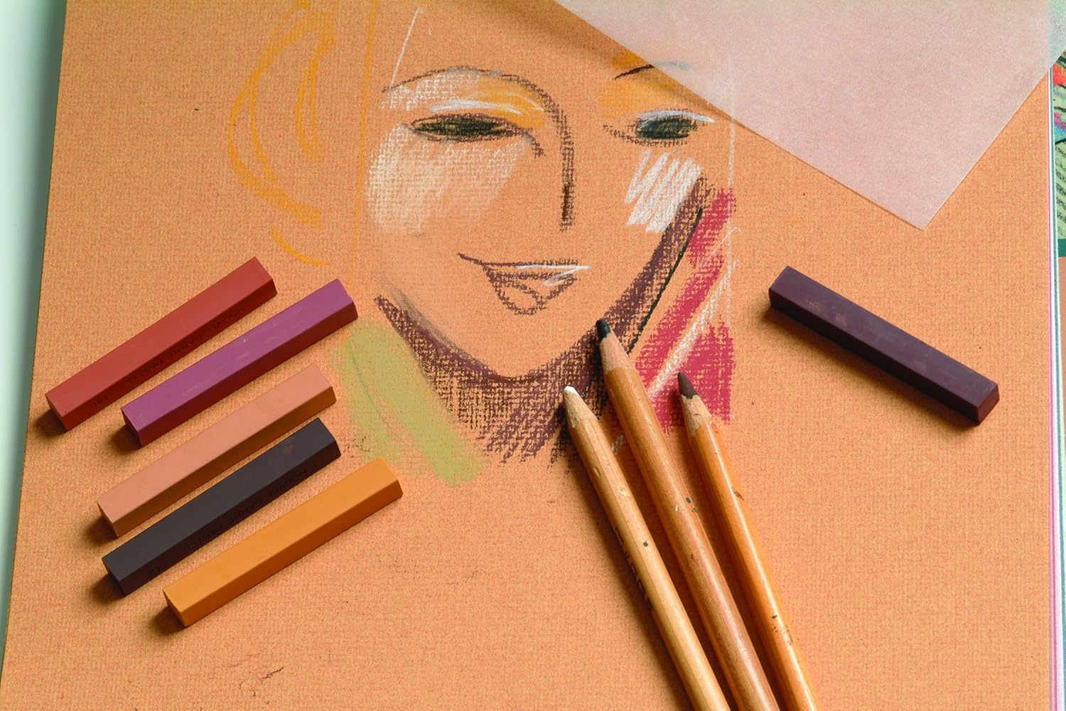 Detalle 2 de Clairefontaine 96775C Pochette Disegno Scolastico – 12 Fogli 24x32 cm, 130 g, Pastello Secco