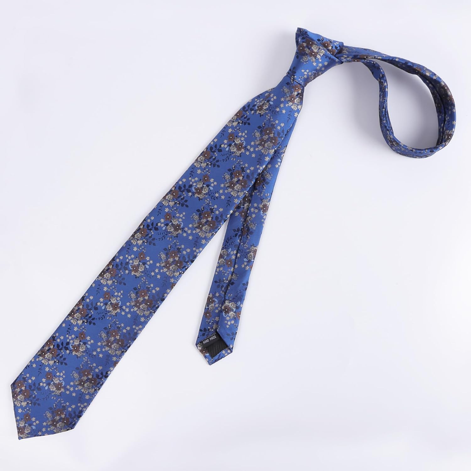 Thumbnail 4 de Alizeal Floral Patterned Necktie with Pocket Square Set for Formalwear