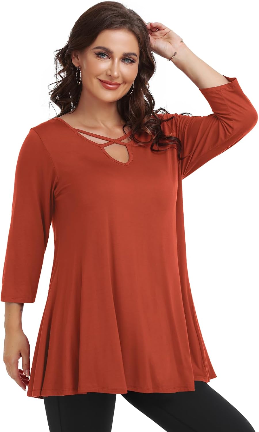 Thumbnail 2 de LARACE Plus-Size Tunic Top, 3/4 Sleeves