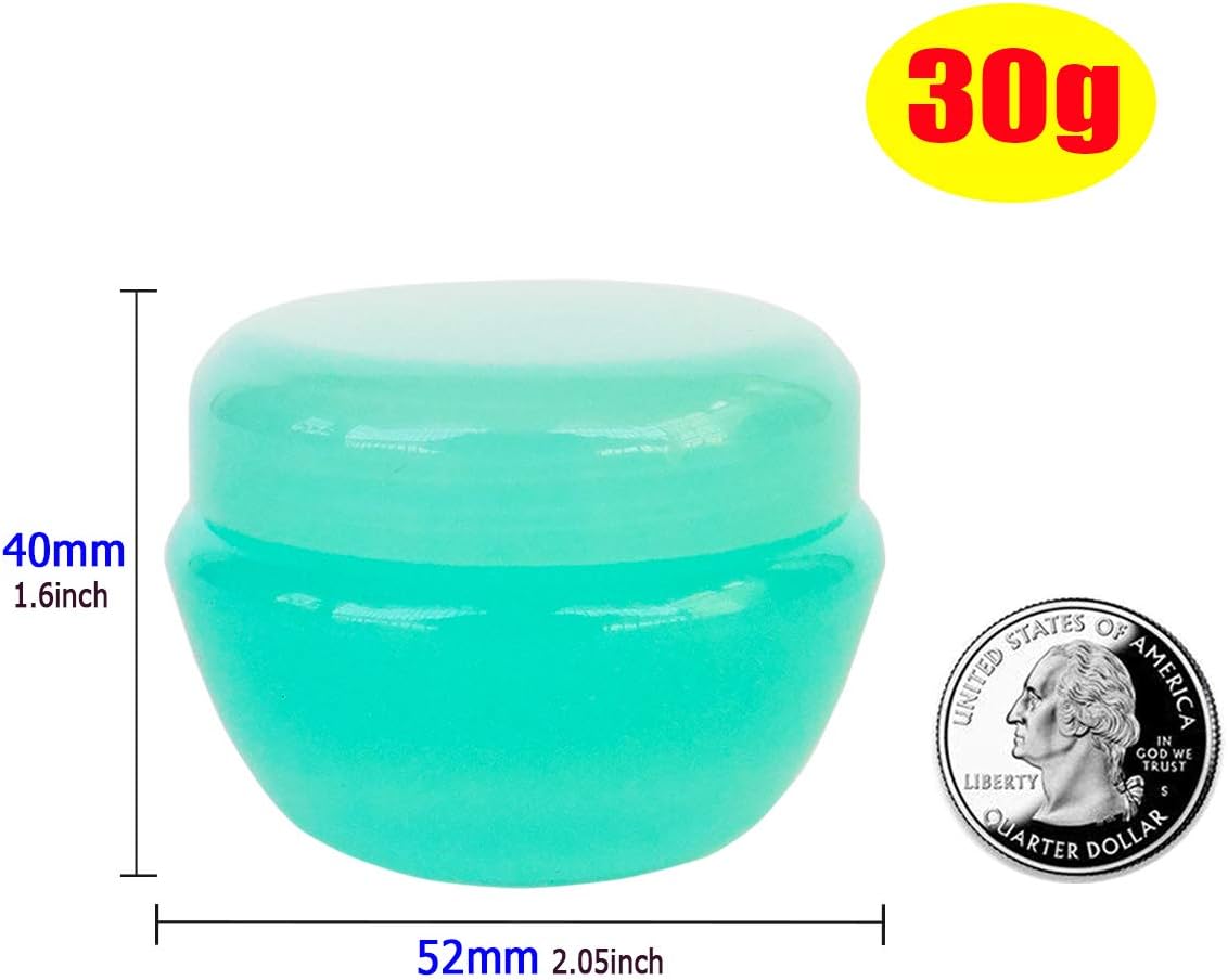 Thumbnail 1 de Wopanxye 12-pack 30ml Refillable Cosmetic Containers with Inner Liner – Frosted Jars + Spatulas & Labels