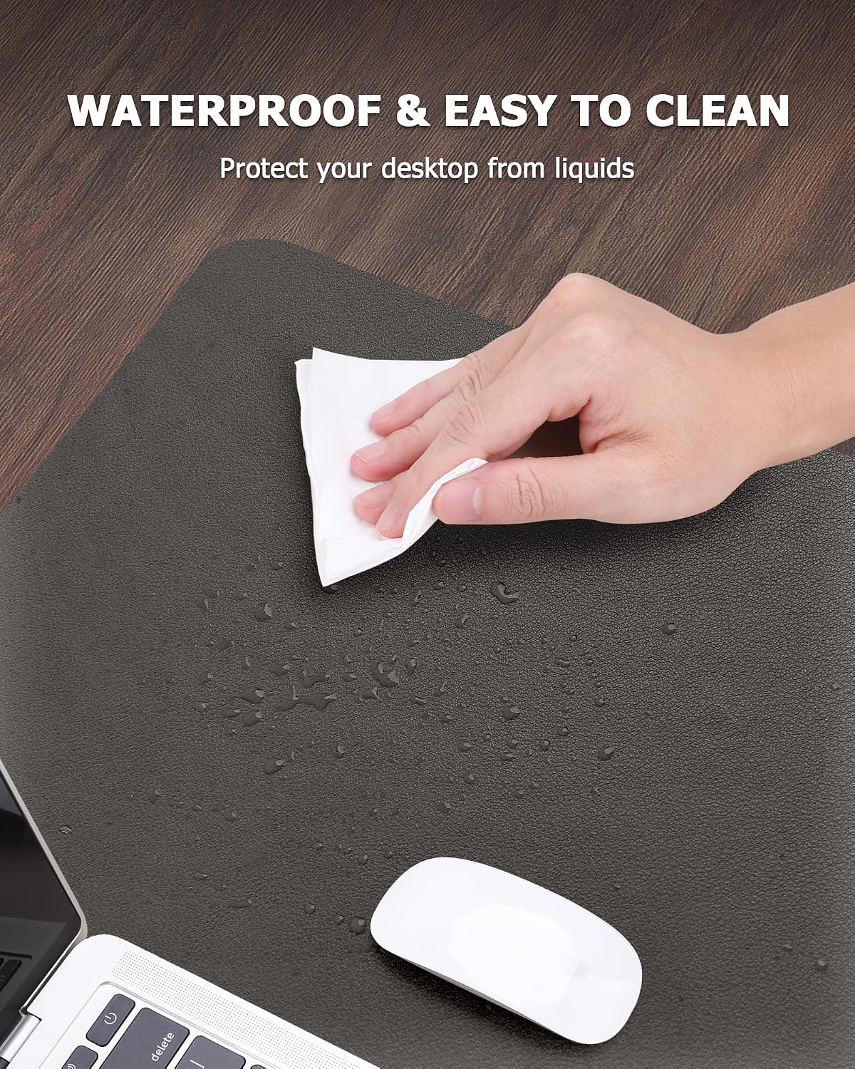 Thumbnail 4 de MOLMO Non-Slip Desk Mat (Waterproof) – Dark Grey, 60 x 35 cm