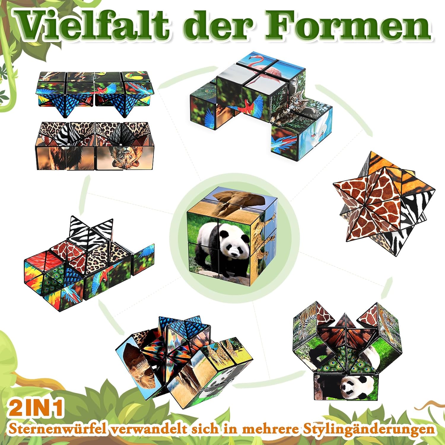 Thumbnail 1 de Sternenwürfel Zauberwürfel Set 5,6 cm