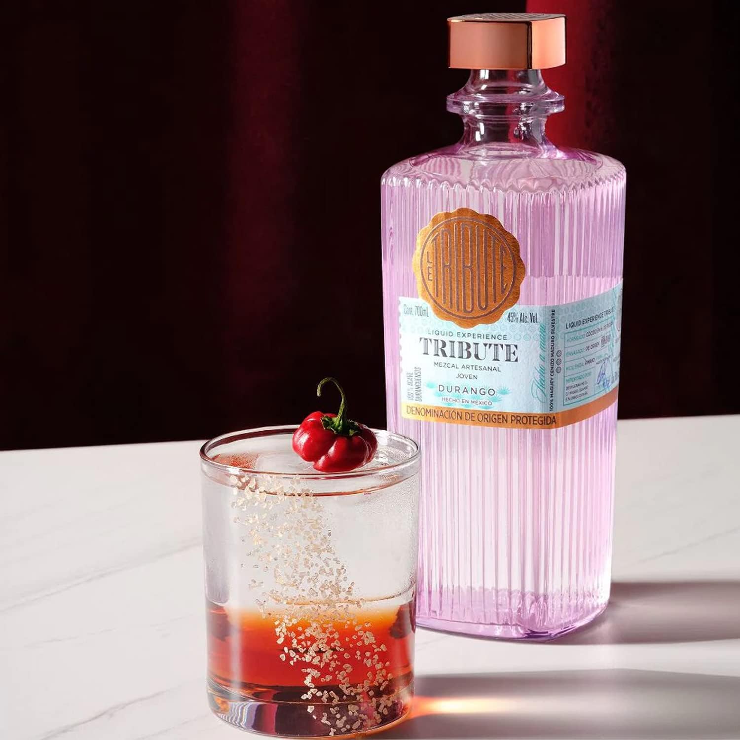 Detalle 2 de FRESH LE TRIBUTE MEZCAL – 700 ml, rauchig-süßer Geschmack aus Cenizo Silvestre Agave