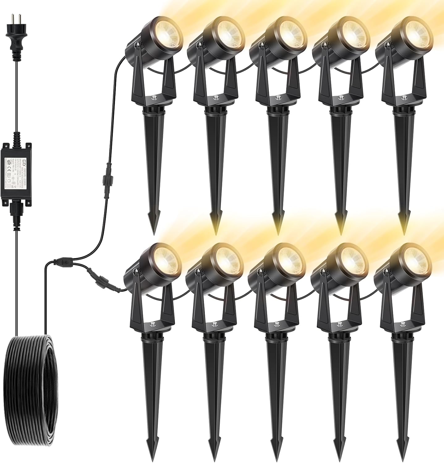 Thumbnail 6 de NIORSUN Faretto LED da Giardino – Set da 4 Faretti 12V, IP67, 3000K