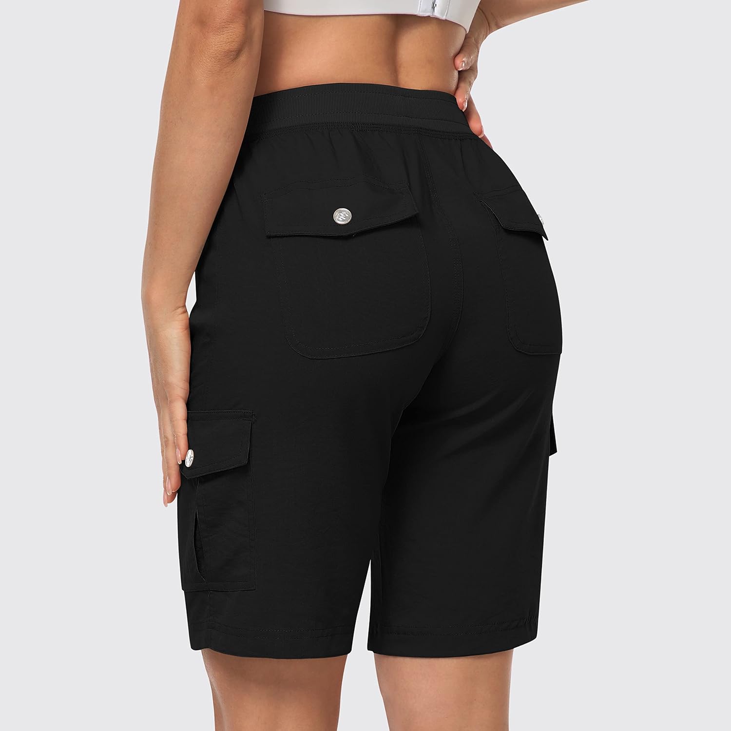 Thumbnail 1 de MoFiz Women's 10" Hiking Cargo Shorts – Lightweight, Quick-Dry with 6 Pockets