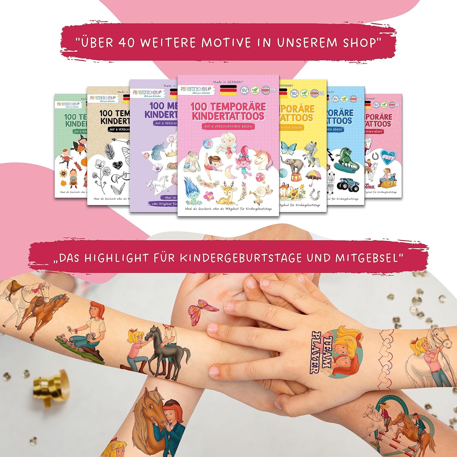 Thumbnail 4 de Papierdrachen 100 Kindertattoos 🎨