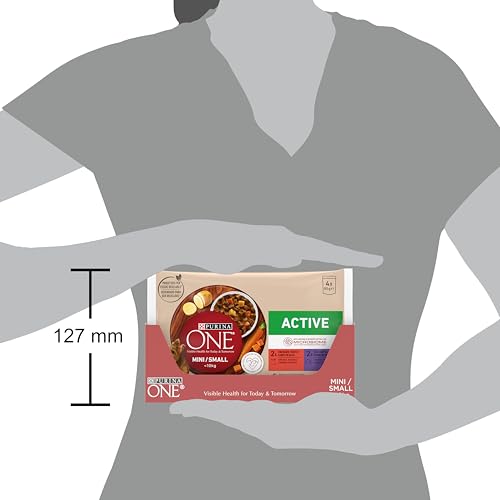 Detalle de PURINA ONE Active Small&Mini Cibo Umido per Cani Adulti – 48 Bustine da 85 g