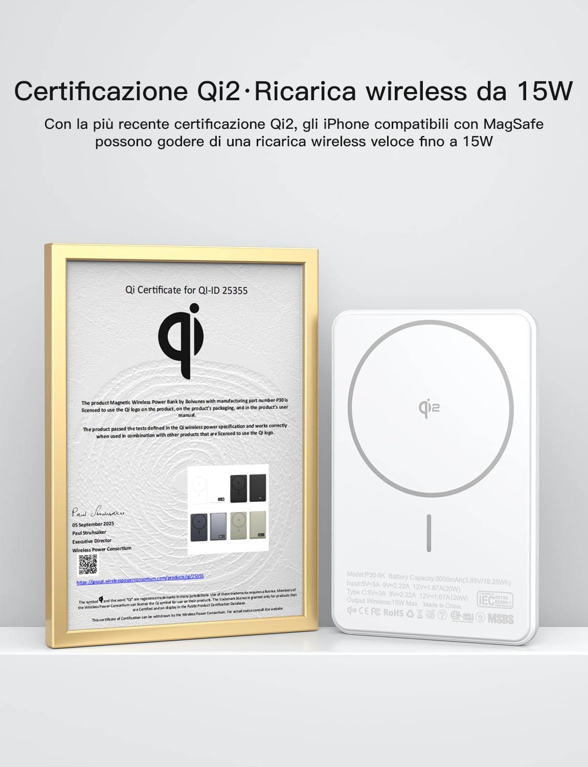 Thumbnail 1 de Power Bank 5000mAh MagSafe 15W per iPhone