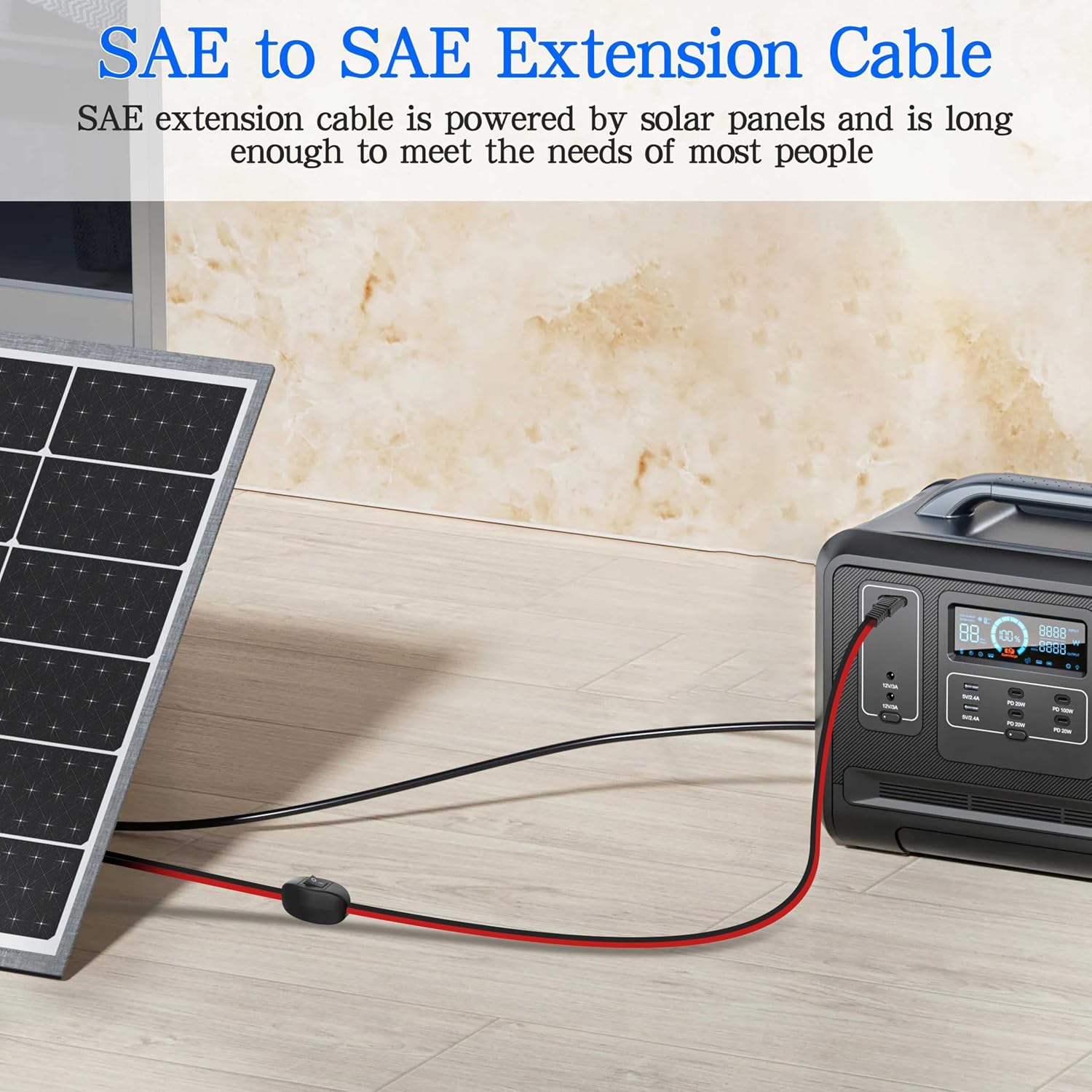 Detalle de XMSJSIY SAE extension cable 2.5 m