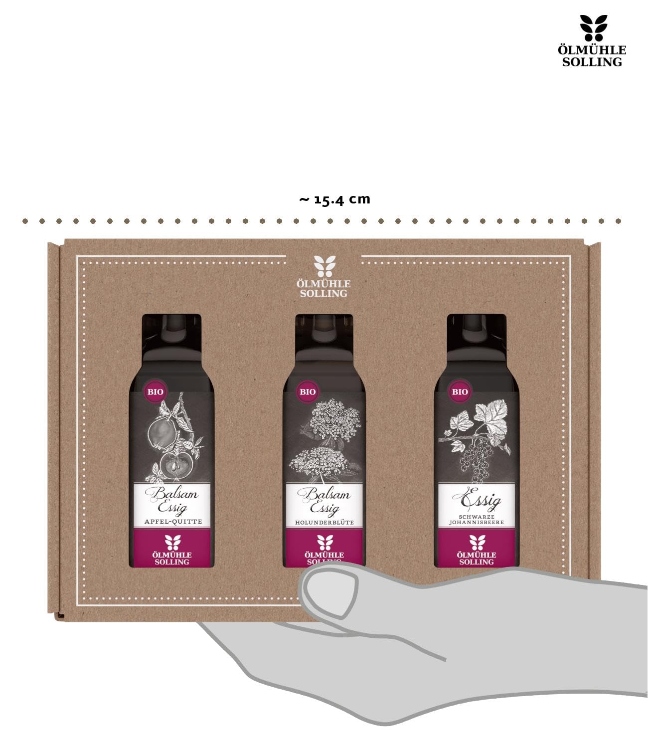Detalle de Ölmühle Solling Fruchtessige Set 300 ml 🧂