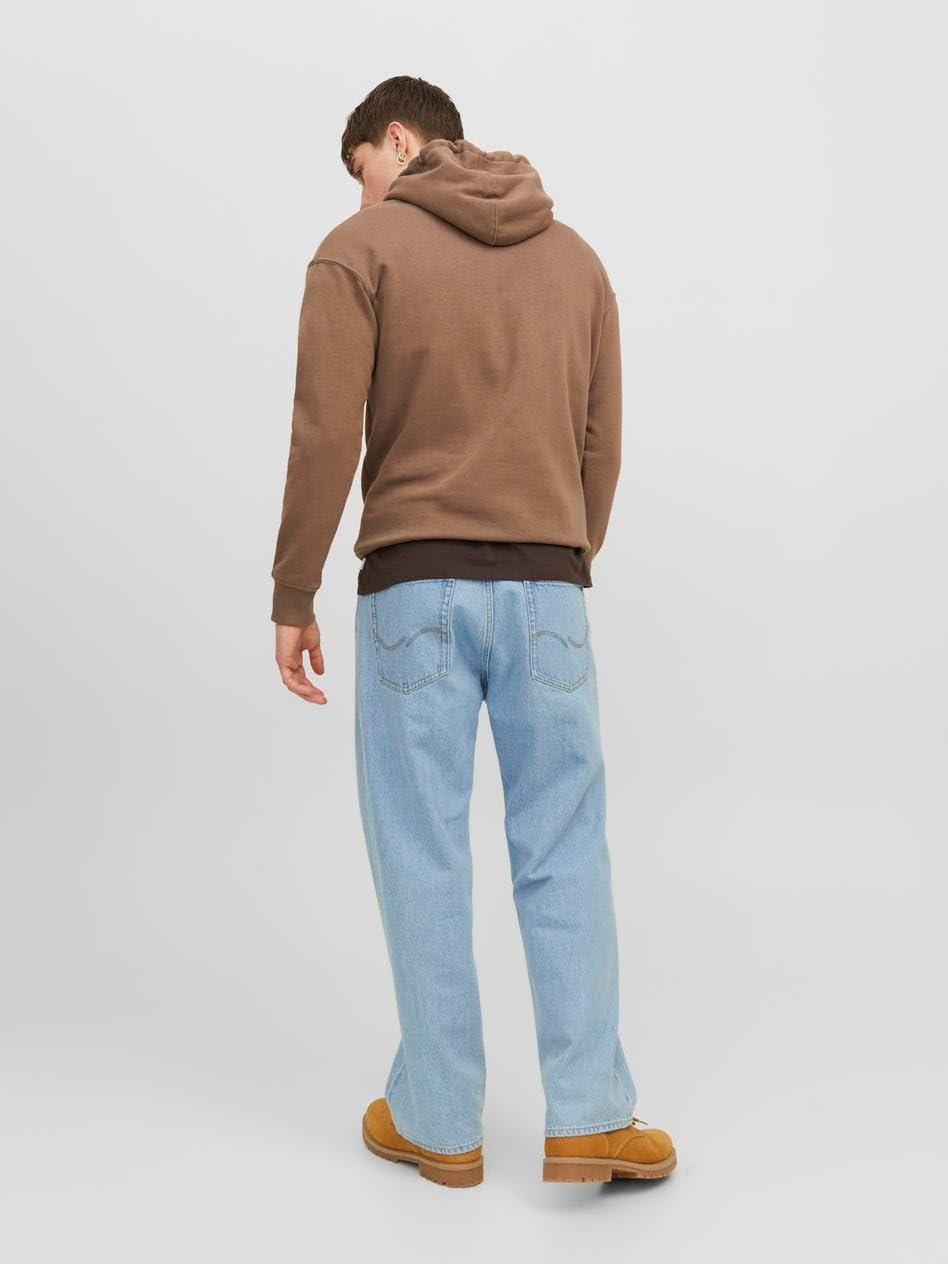 Detalle 2 de JACK & JONES JJIALEX JJ ORIGINAL SBD 755 LN Baggy Fit Jeans – Hohe Taille, Knopfleiste