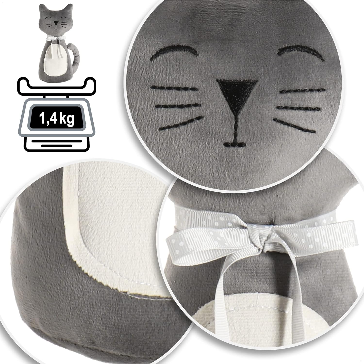 Thumbnail 4 de COM-FOUR Chat Mandy 1,4 kg butĂ©e de porte đ±