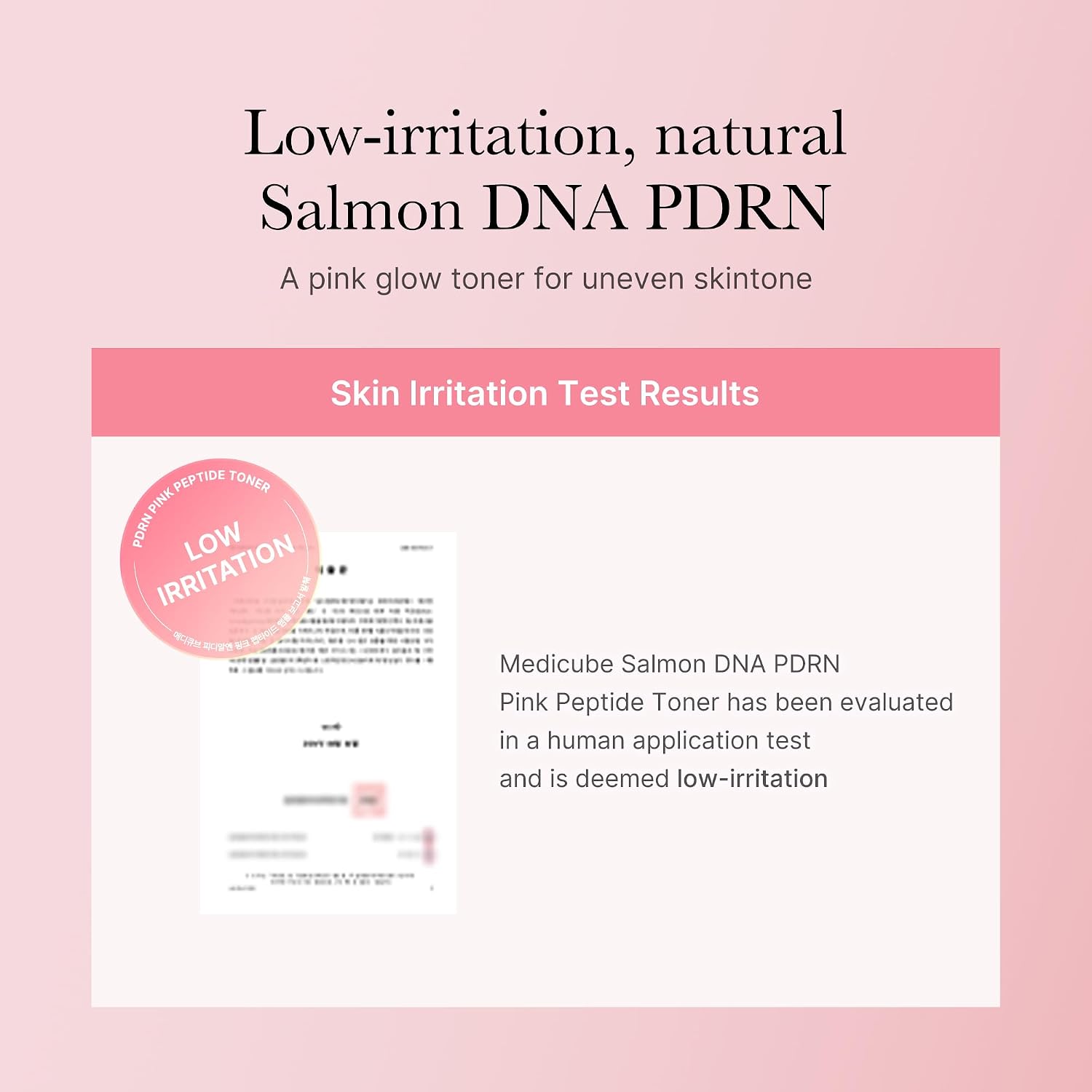 Detalle 2 de medicube Salmon DNA PDRN Pink Cica Soothing Toner (250 ml) – beruhigendes Tonikum für empfindliche Haut