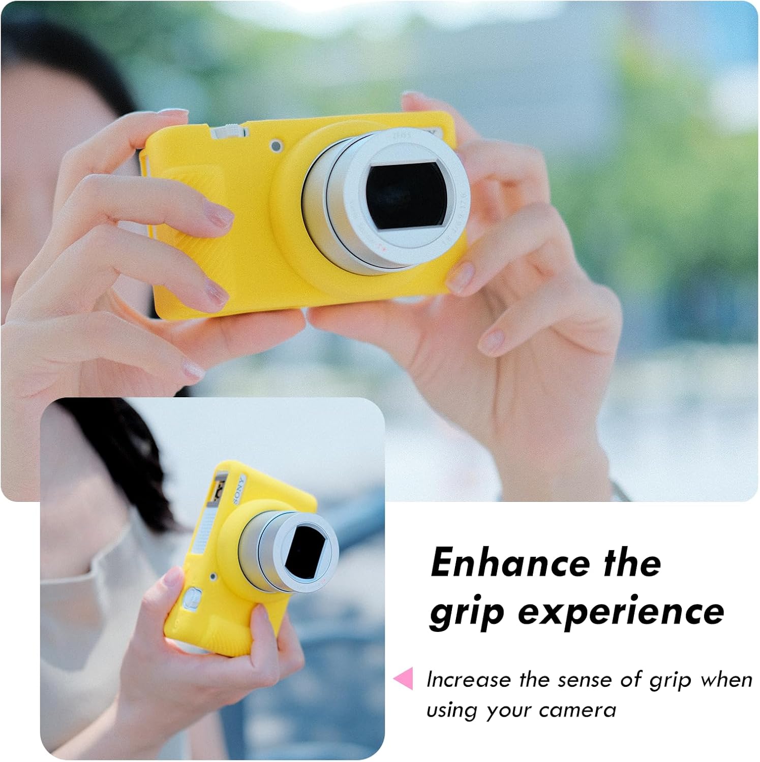 Thumbnail 6 de Rieibi ZV-1F Case soft silicone protective case for Sony ZV-1F / ZV-1 II (yellow)