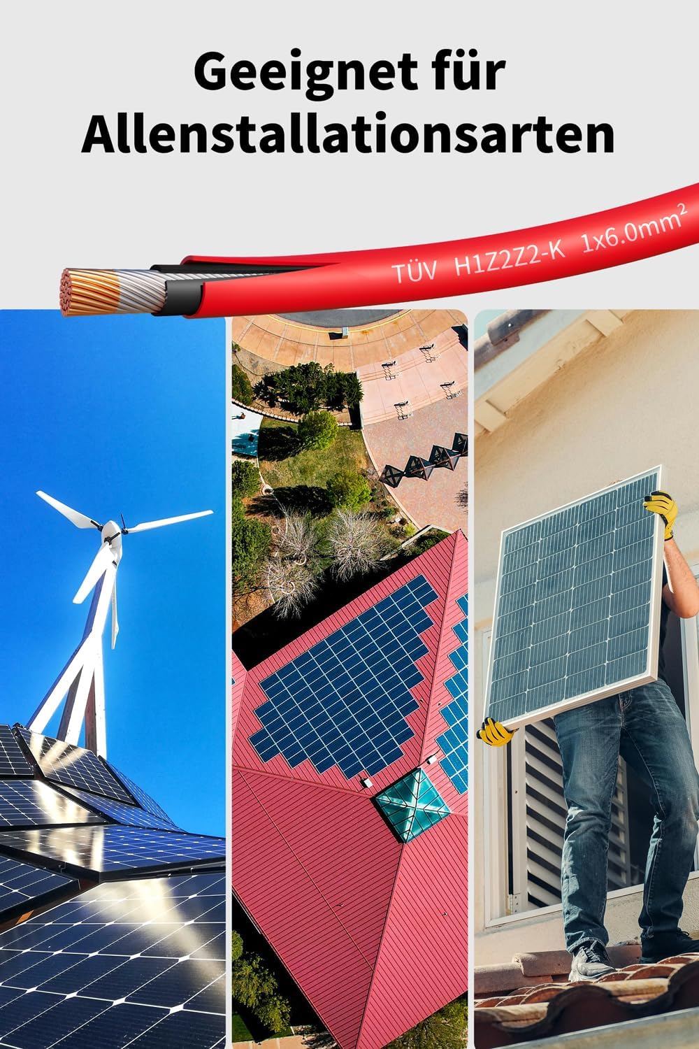 Thumbnail 4 de Solarkabel 4mm²/6mm² – Verlängerungskabel-Set für PV-Anlagen, IP67, 2 m