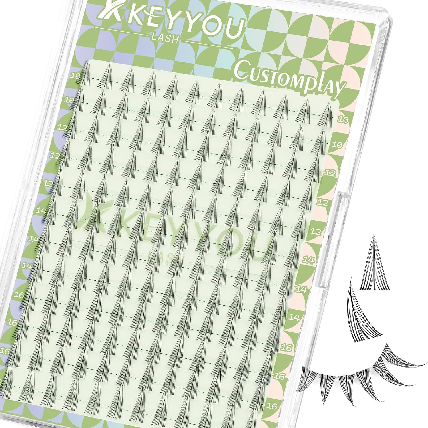 Detalle de KEYYOU Eyelash Clusters, 144 Lashes