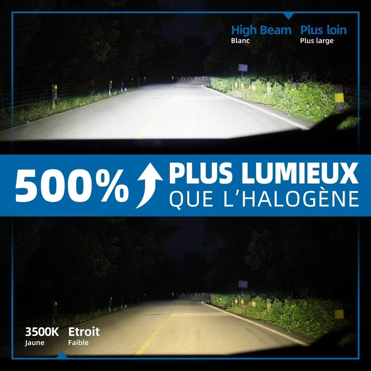 Thumbnail 4 de Sinoparcel H7 LED Ampoule de Phare 2025 – Lot de 2
