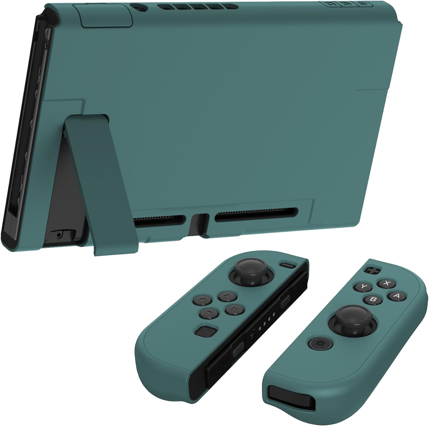 Thumbnail 3 de PlayVital Upgraded Dockable Case Grip Cover for Nintendo Switch (Hunter Green)