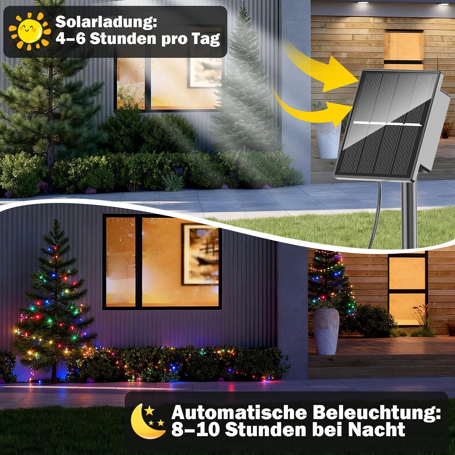 Detalle de SOLARBABY catena luci solari esterne 100 LED