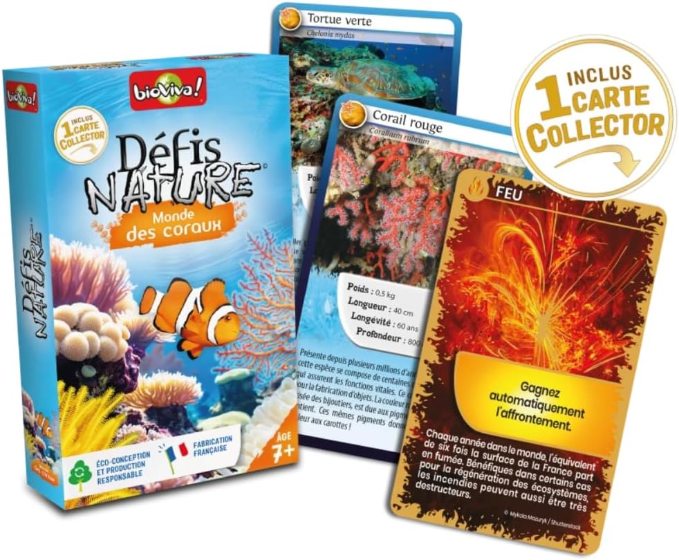 Thumbnail 1 de Bioviva Défis Nature – Monde des Coraux : jeu de défis nature pour 2 à 6 joueurs dès 7 ans