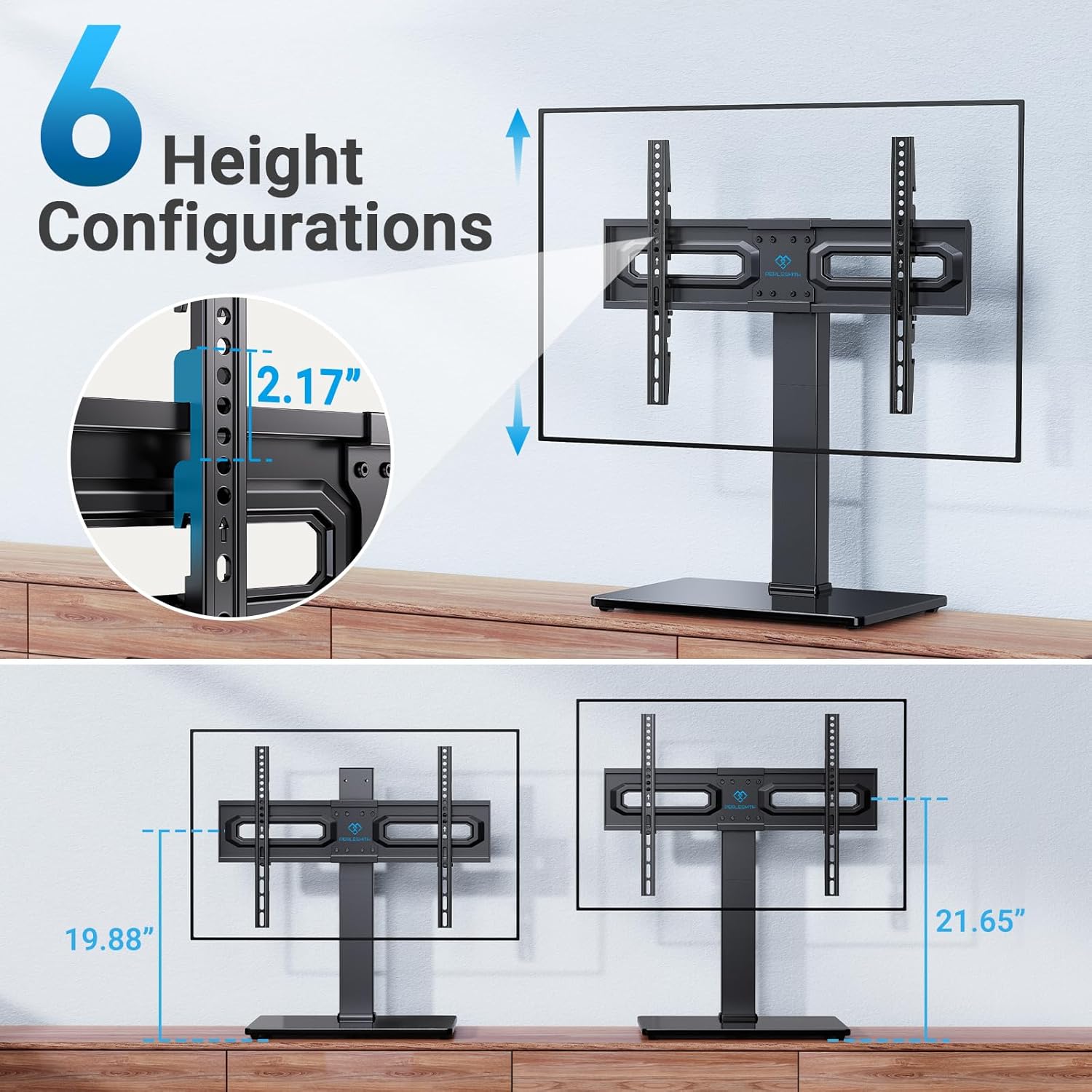 Thumbnail 2 de PERLESMITH PSTVS35 Universal Swivel TV Stand