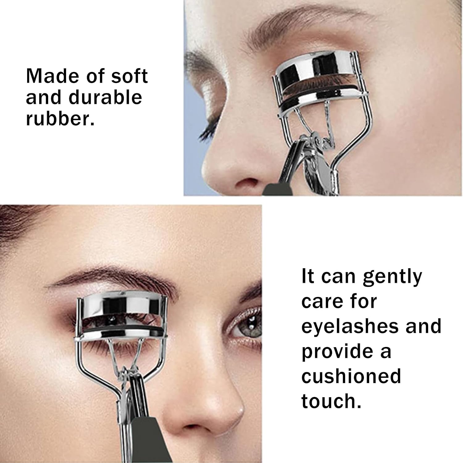 Detalle de 100 Pcs Eyelash Curler Refills – Rubber Replacement Pads for Enhanced Lash Comfort (Black)