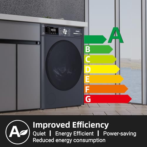 Thumbnail 8 de CHiQ 9kg Front Load Washing Machine with Class A for Large Families (Grey) – Space-Saving, Energy Efficient