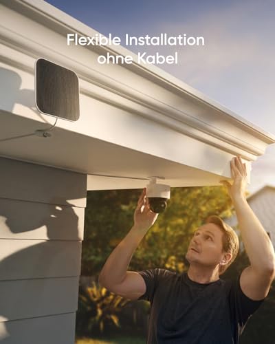 Detalle de eufy SoloCam S340 – Solar-Außenkamera mit 3K-Auflösung und 360°-Abdeckung