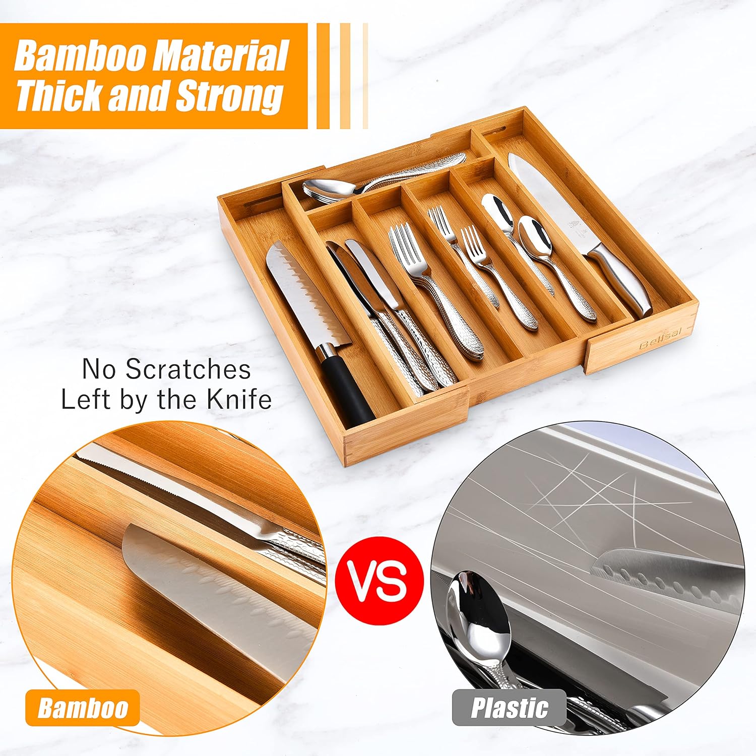 Thumbnail 3 de Bellsal Silverware Organizer 10-15 inch expandable 🍽