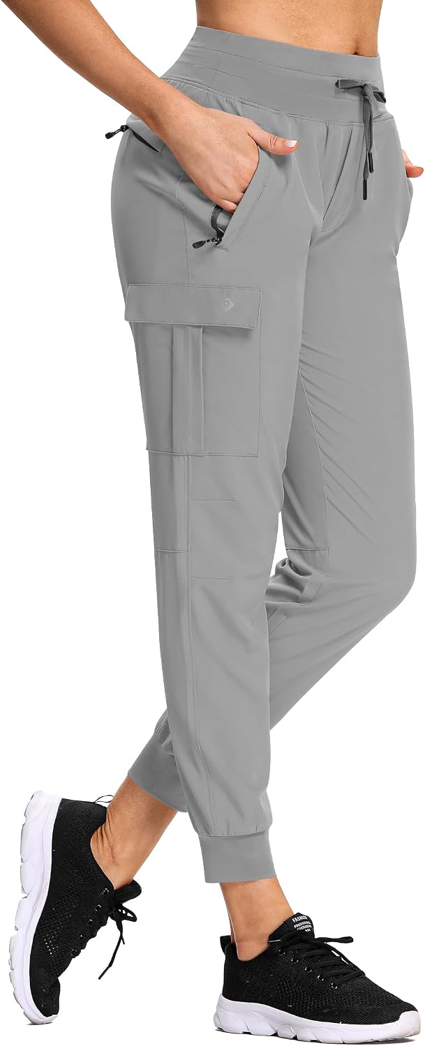 Detalle de RlaGed Women’s Hiking Pants, Lightweight Joggers with UPF 50+ and Zip Pockets
