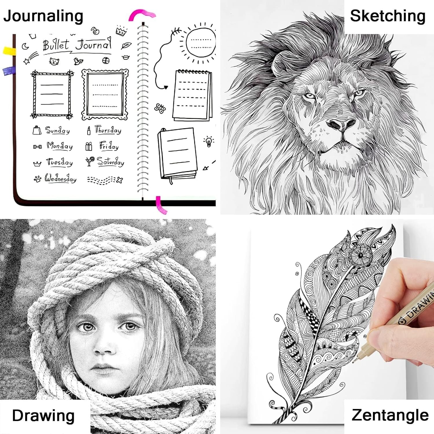 Thumbnail 5 de Muchcute Micro Fineliner 12-pack black fineliners 🎨