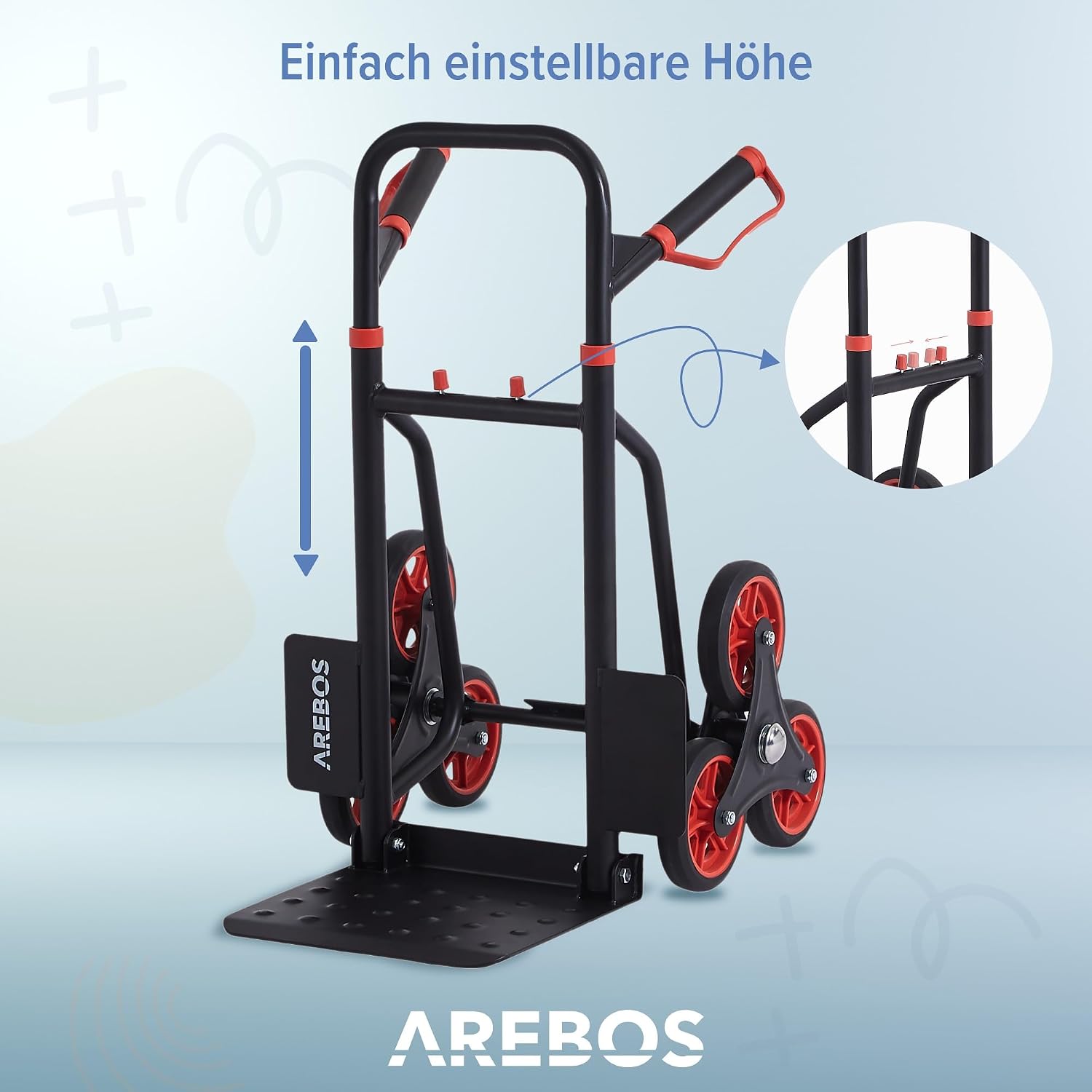 Thumbnail 5 de Arebos Treppenkarre klappbar 150 kg