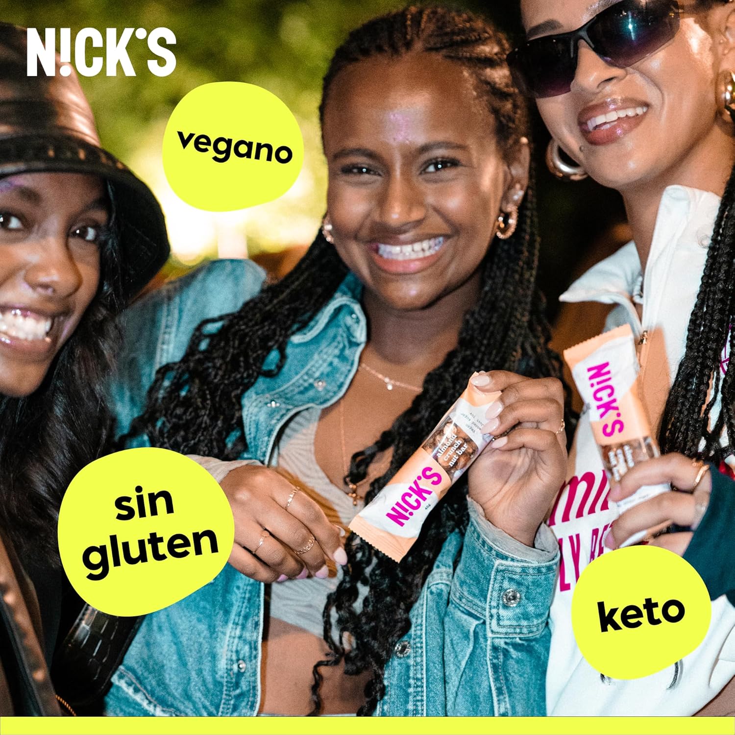 Thumbnail 3 de NICKS bar de almendras keto 12x40g