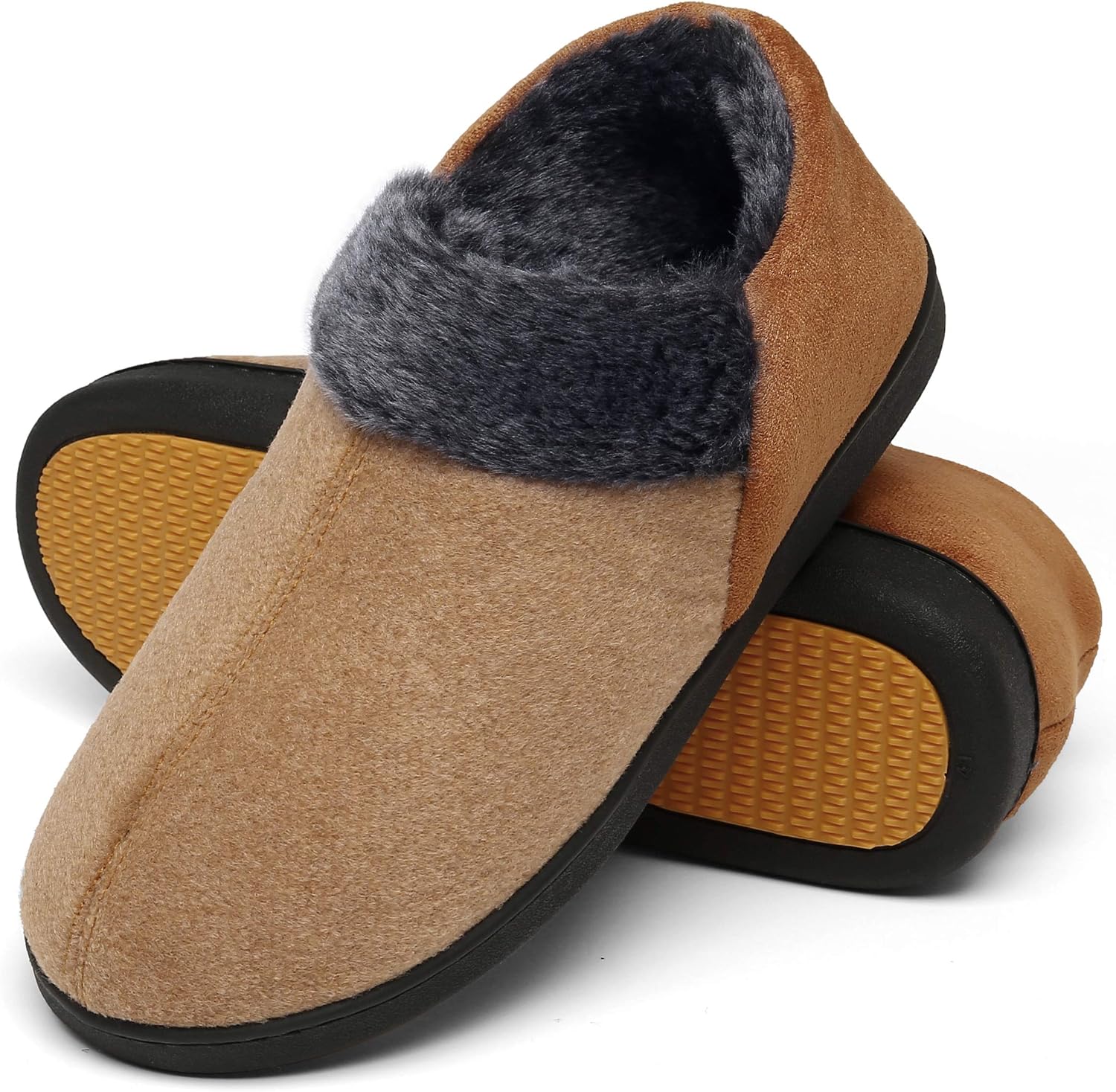 Detalle de Mishansha Pantofole uomo invernali memory foam taglia 38–49