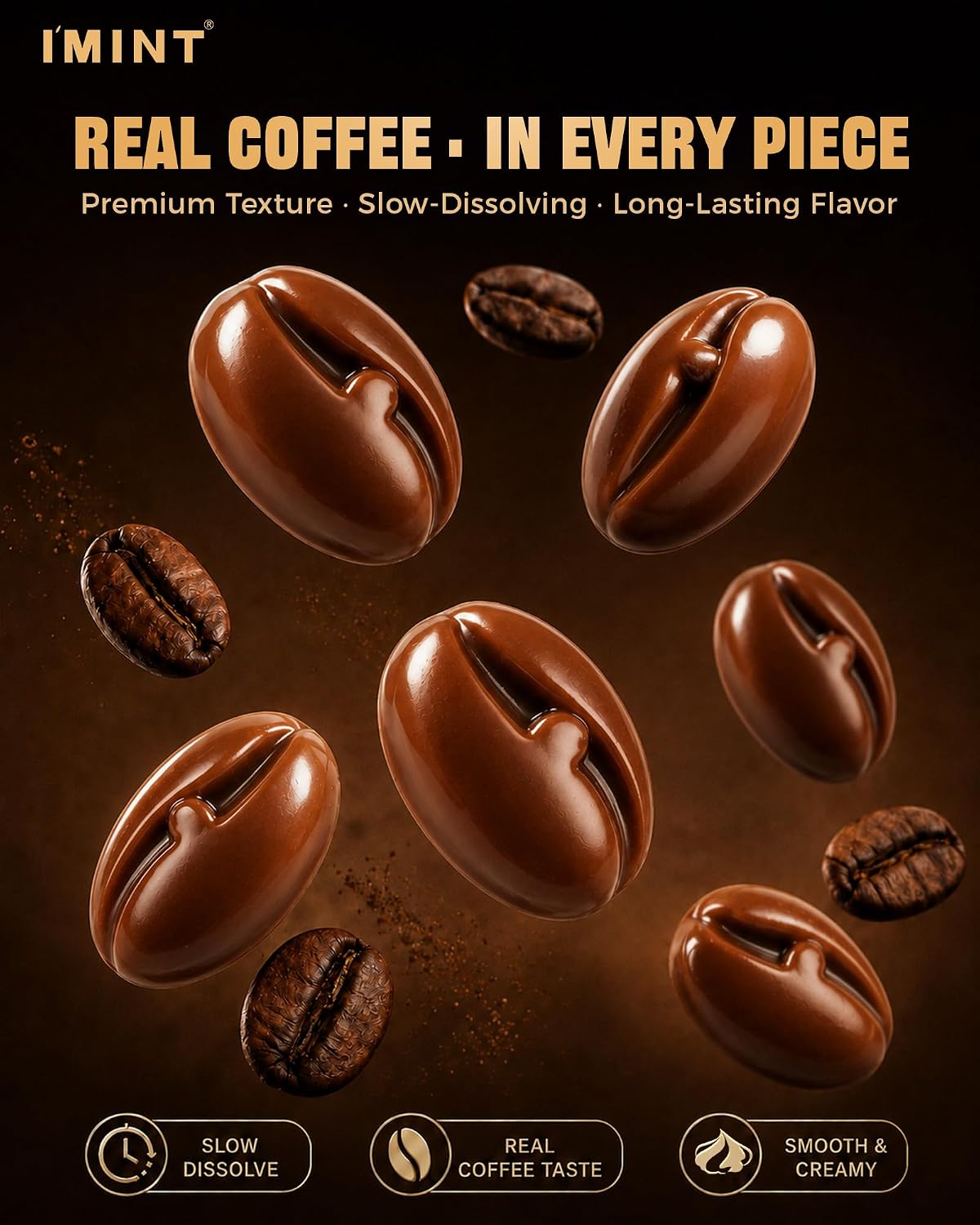 Detalle 2 de I'MINT Sugar-Free Coffee Candy Duo, Espresso & Americano, Xylitol Iron Tins