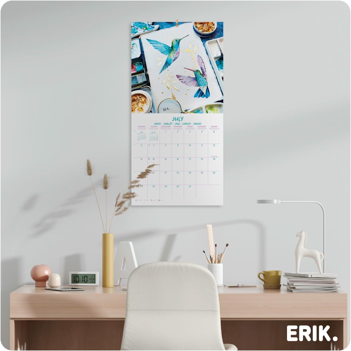 Detalle 2 de Grupo Erik Calendario 2026 da Muro Acquerello 30x30 cm