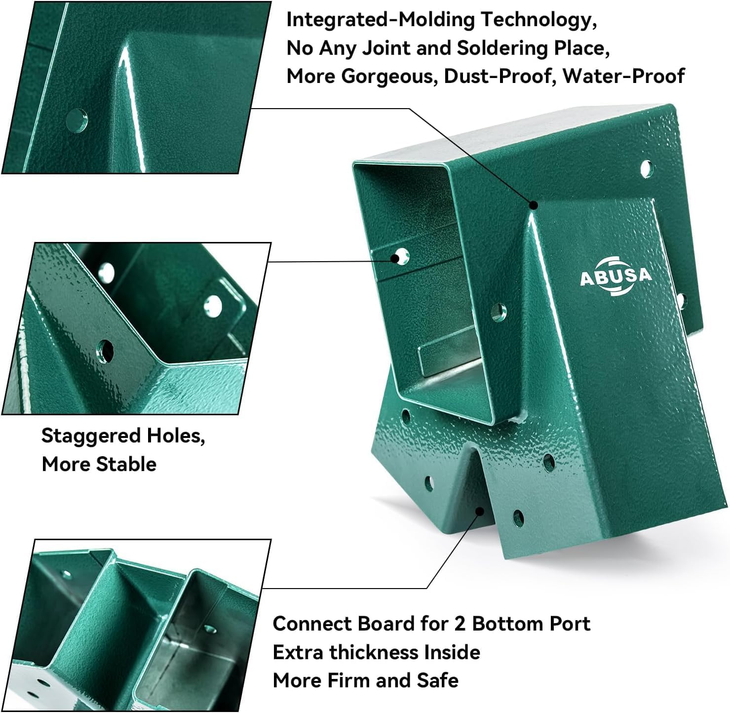 Detalle 2 de ABUSA Heavy Duty Swing Set Brackets Kit (2 A-Frame Brackets, 2 Swing Seats, Hangers & Hardware) G007