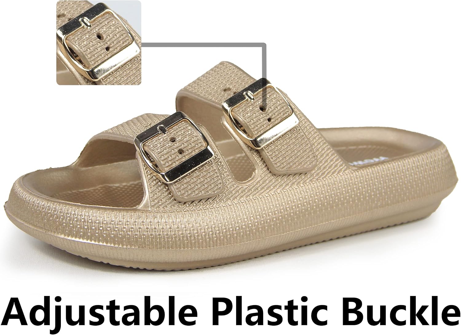 Thumbnail 1 de Weweya Pillow Slippers EVA Double-Buckle Adjustable Slides