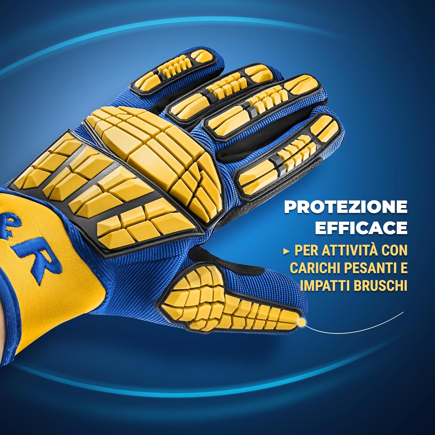Detalle 2 de S&R Guanti da Lavoro Resistenti in Pelle e Neoprene, Taglia XL 10