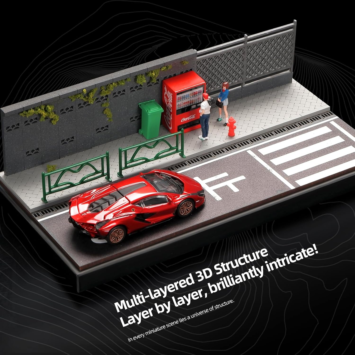 Detalle 2 de Kivcmds 1:64 die-cast car display case