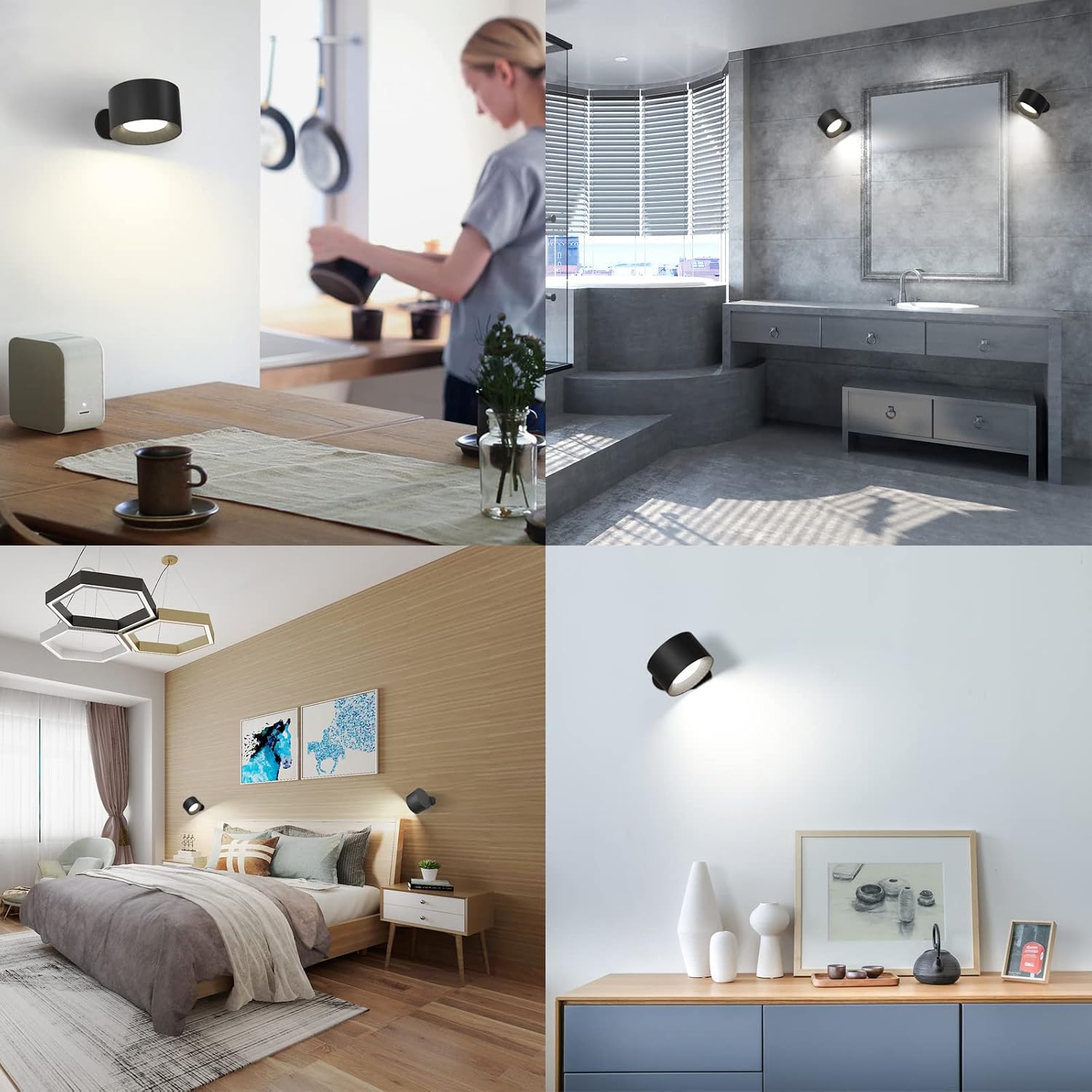 Detalle 2 de Coollamp LED Indoor Wall Lamp 3-level Rechargeable