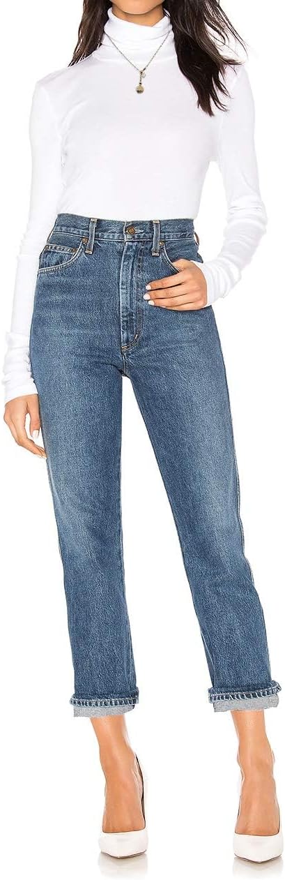 Detalle 2 de STARBILD långärmad topp med hög hals, stretch och slim fit