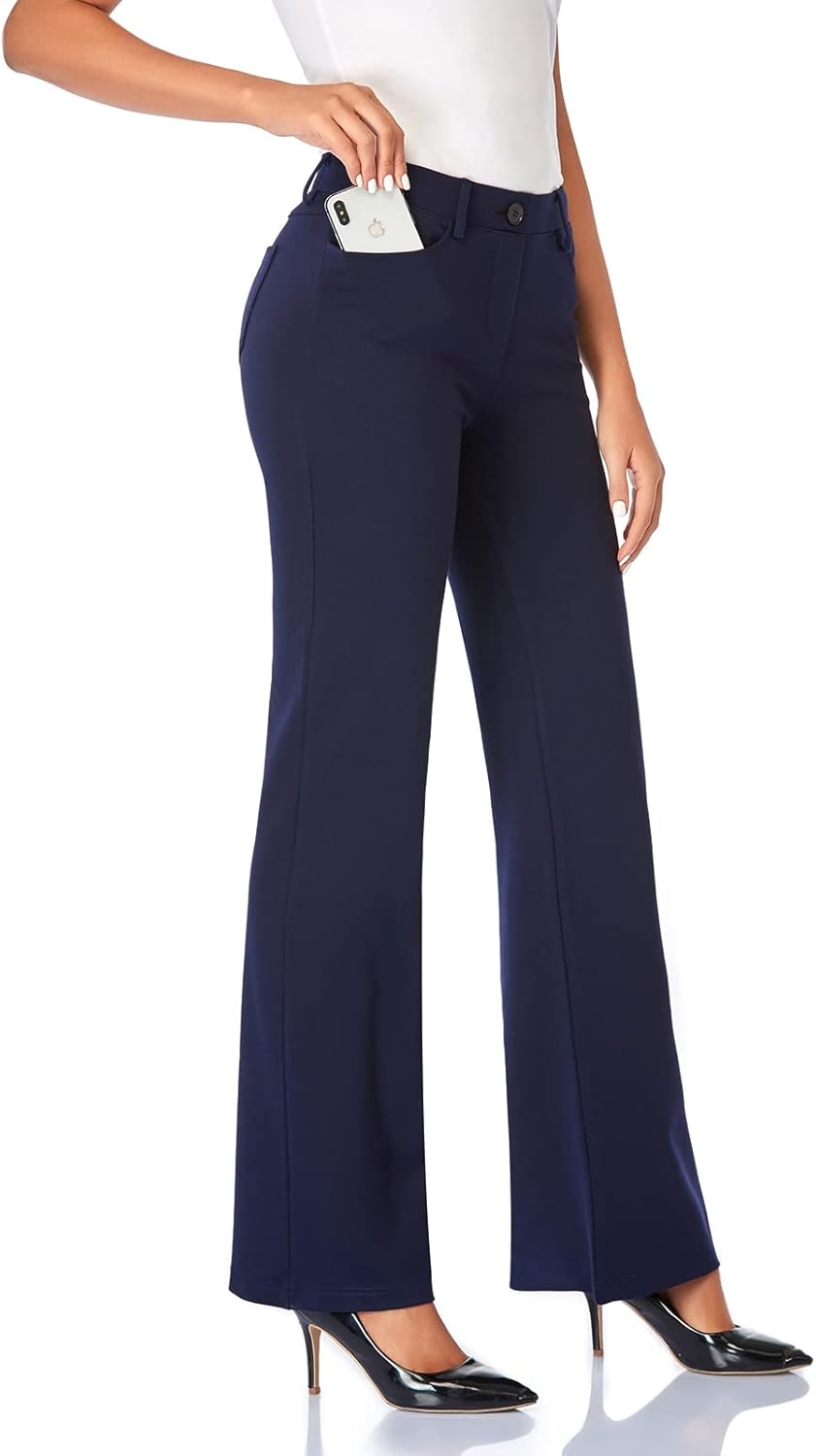 Detalle de Tapata Women's Stretchy Bootcut Dress Pants 30" 📐