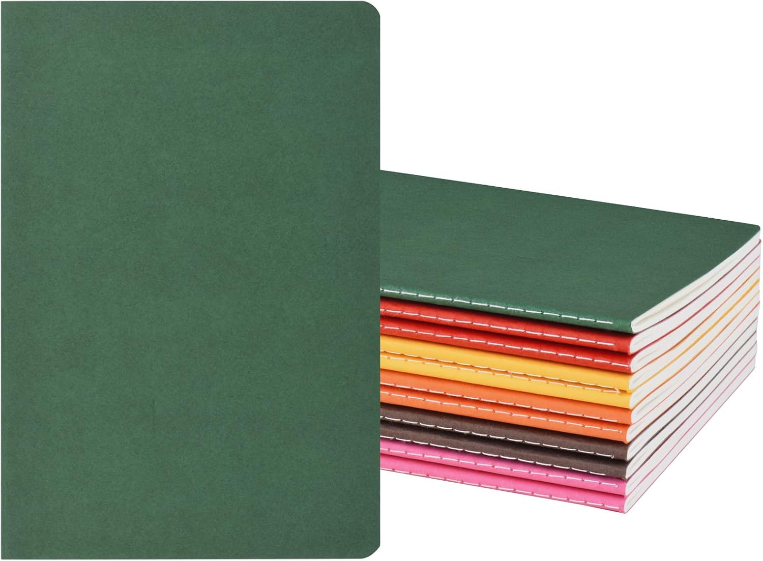 Detalle de ZCZN-Quaderno Appunti A5: confezione da 12 quaderni rigati, 60 pagine ciascuno, carta FSC premium
