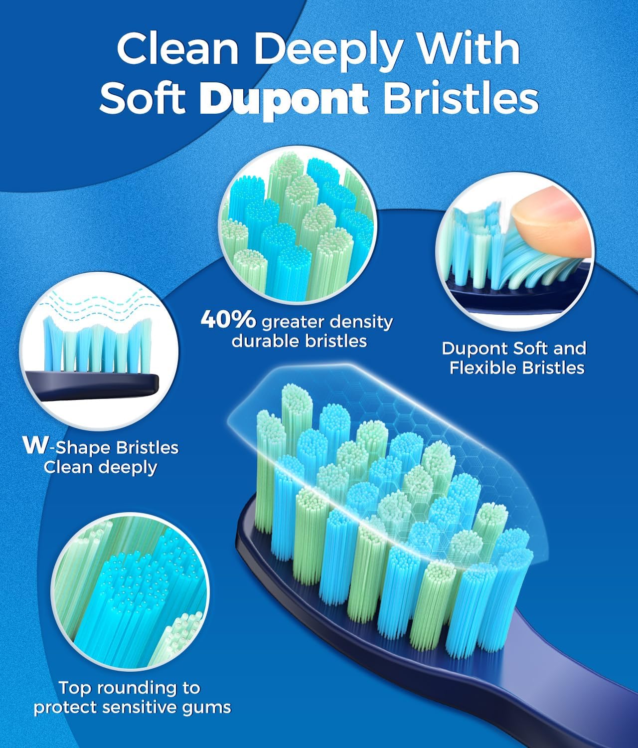 Detalle de Demita Sonic electric toothbrush 40000 VPM