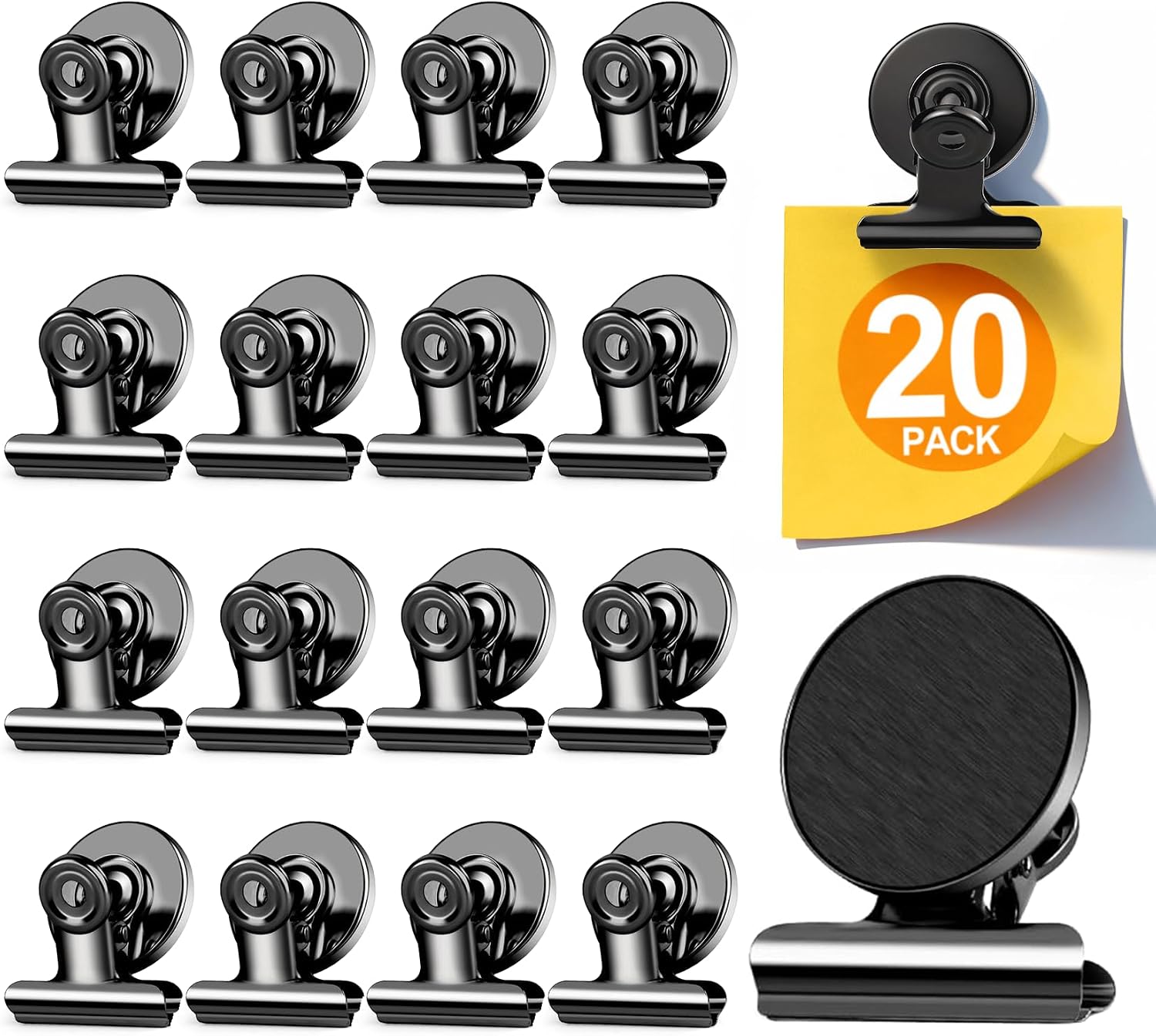 Detalle de WUDIME 200 Magnetic Clips pack for fridge and whiteboard 🧲